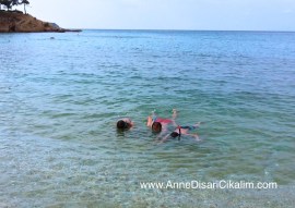 snorkel ekibi Thassos'ta